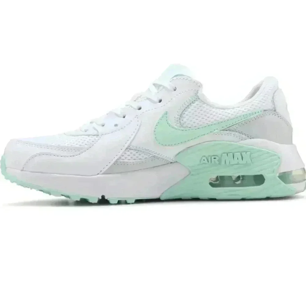 Custom Nike Air Max Excee Womens White Mint Sneakers Shoes Made with Crystals